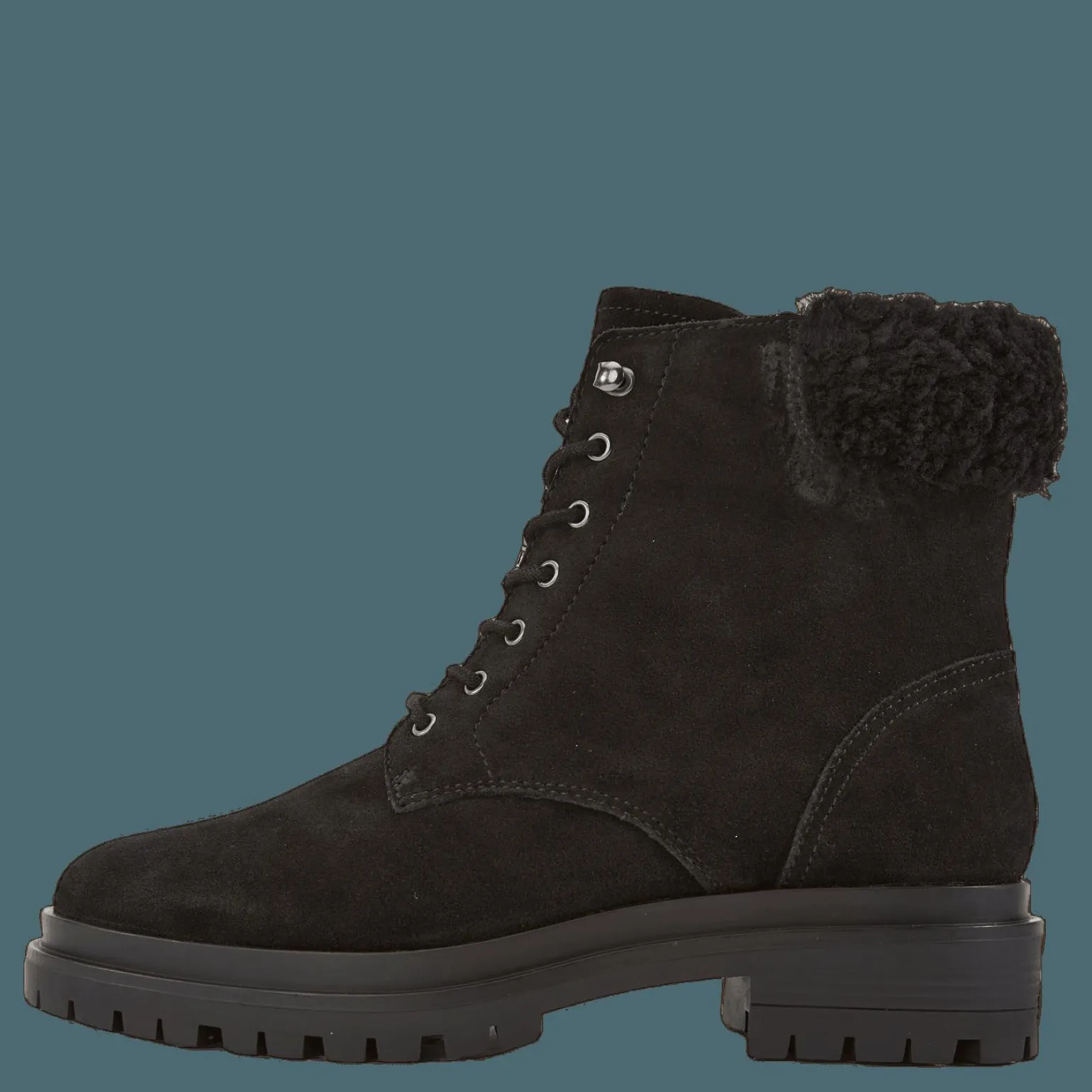 Carlee Suede Bootie Black/Black