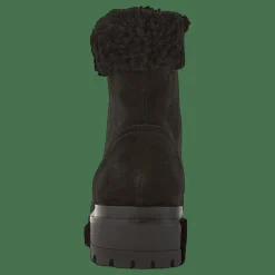 Carlee Suede Bootie Black/Black