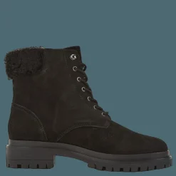 Carlee Suede Bootie Black/Black