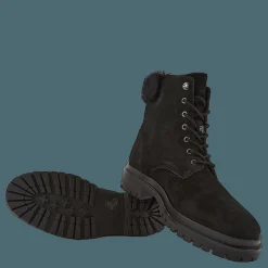 Carlee Suede Bootie Black/Black