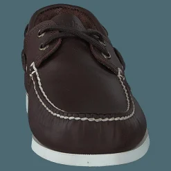 Cedar Bay Boat Shoe Dk Brown Full Grain