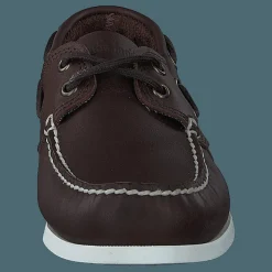 Cedar Bay Boat Shoe Dk Brown Full Grain