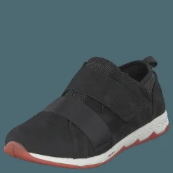 Cesky Strap Slip On Black Nubuck