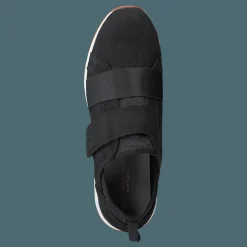Cesky Strap Slip On Black Nubuck