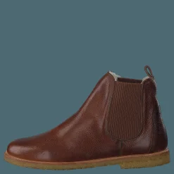 Chelsea boot with wool lining 2509 Medium Brown