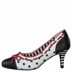 Cherry Fizzy Black/white/red - Dots