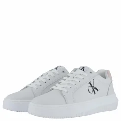 Chunky Cupsole Mono Lth Wn Bright White/whisper Pink