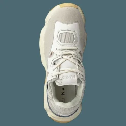 Chunky Graphic Sole Trainers Nude