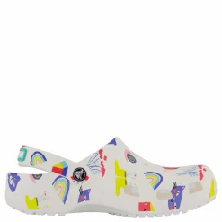 Classic Doodle Print Clog K White/multi