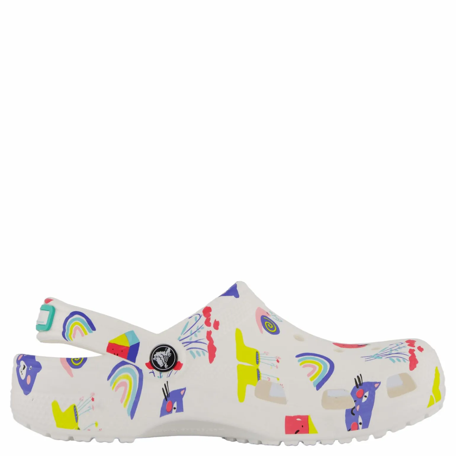 Classic Doodle Print Clog K White/multi