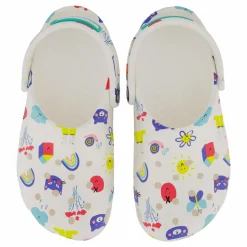 Classic Doodle Print Clog K White/multi