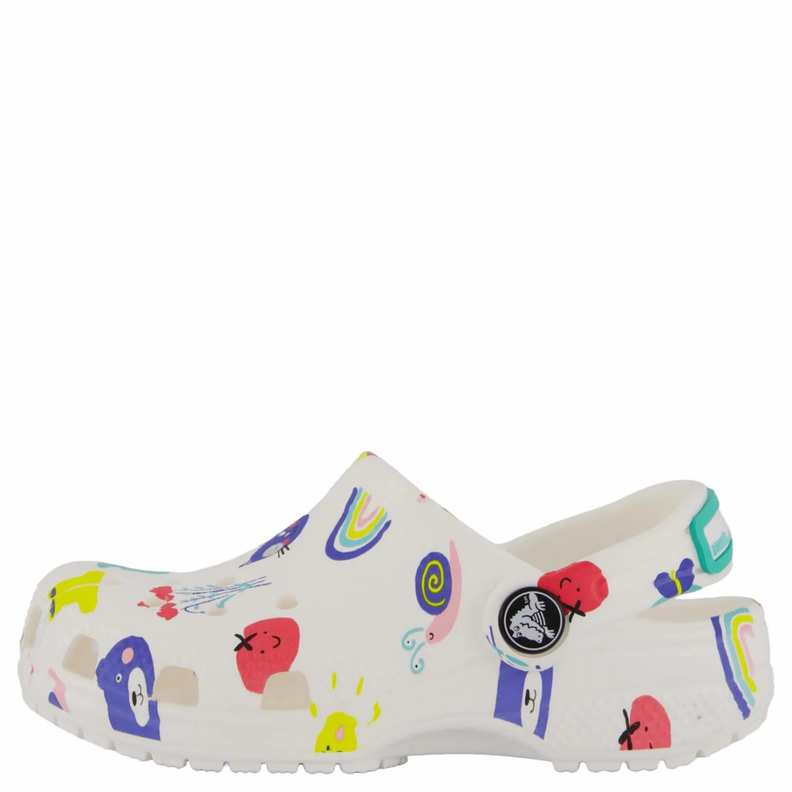 Classic Doodle Print Clog T White/multi