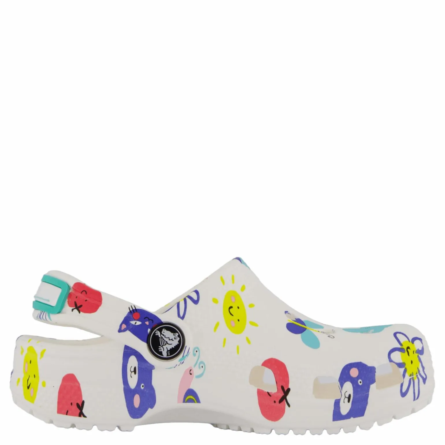 Classic Doodle Print Clog T White/multi