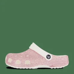 Classic Glitter Clog K White/Rainbow