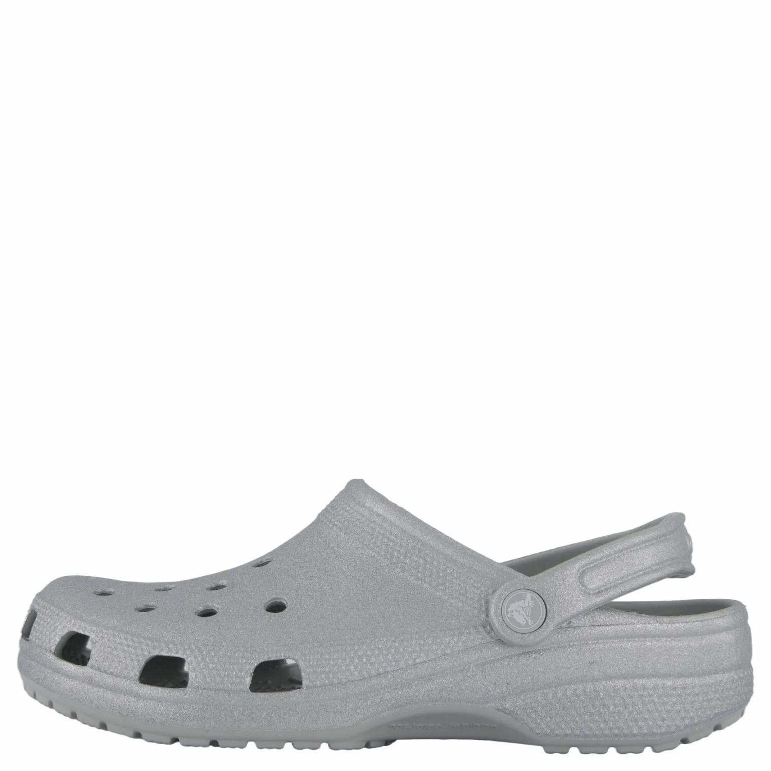 Classic Glitter Clog Silver Glitter