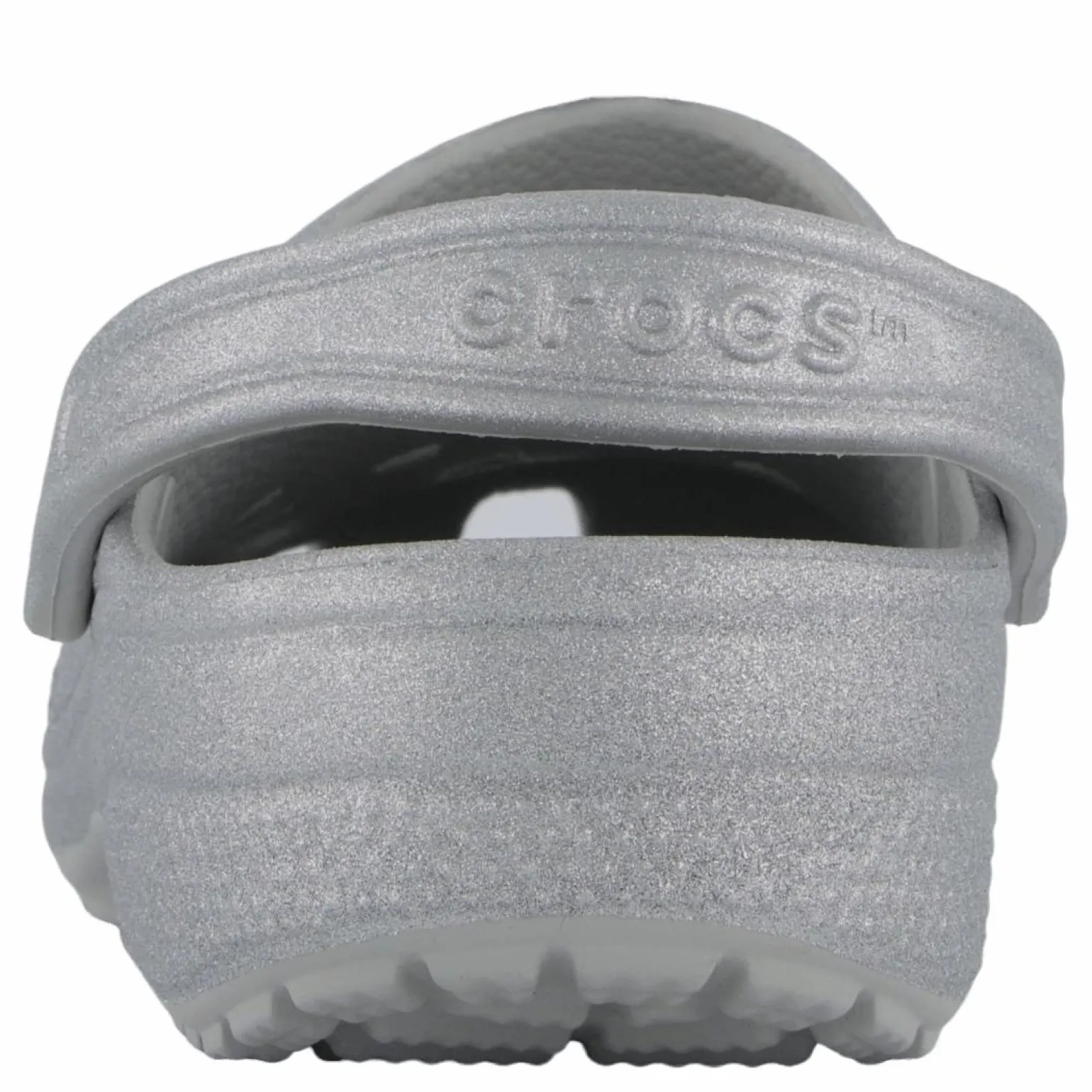 Classic Glitter Clog Silver Glitter
