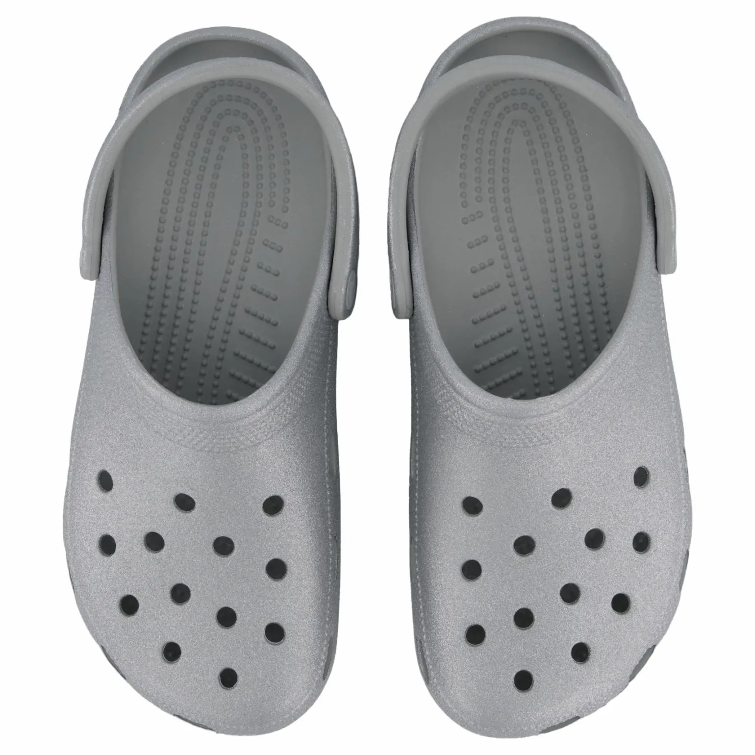 Classic Glitter Clog Silver Glitter