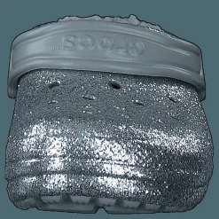 Classic Glitter Lined Clog Kids Silver / Silver