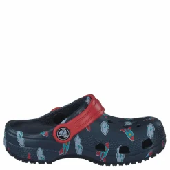 Classic Printed Clog Kids Navy