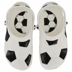 Classic Soccer Ball Clog K White/black