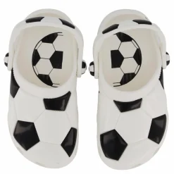 Classic Soccer Ball Clog T White/black