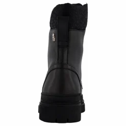 Cleated Lace-up Lthr Mix Mono Black