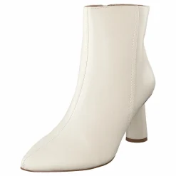 Cone Shape Ankle Boots Offwhite