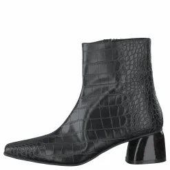 Croco Basic Boots Black