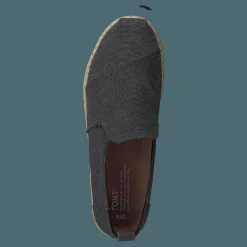 Deconstructed Alpargata Rope Black Washed Canvas/rope