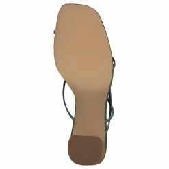 Fine Strappy Block Heel Pastel Green