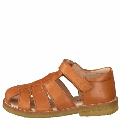 Fisherman Sandal With Velcro Cognac