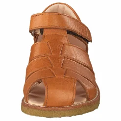 Fisherman Sandal With Velcro Cognac
