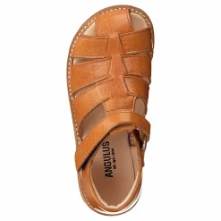 Fisherman Sandal With Velcro Cognac