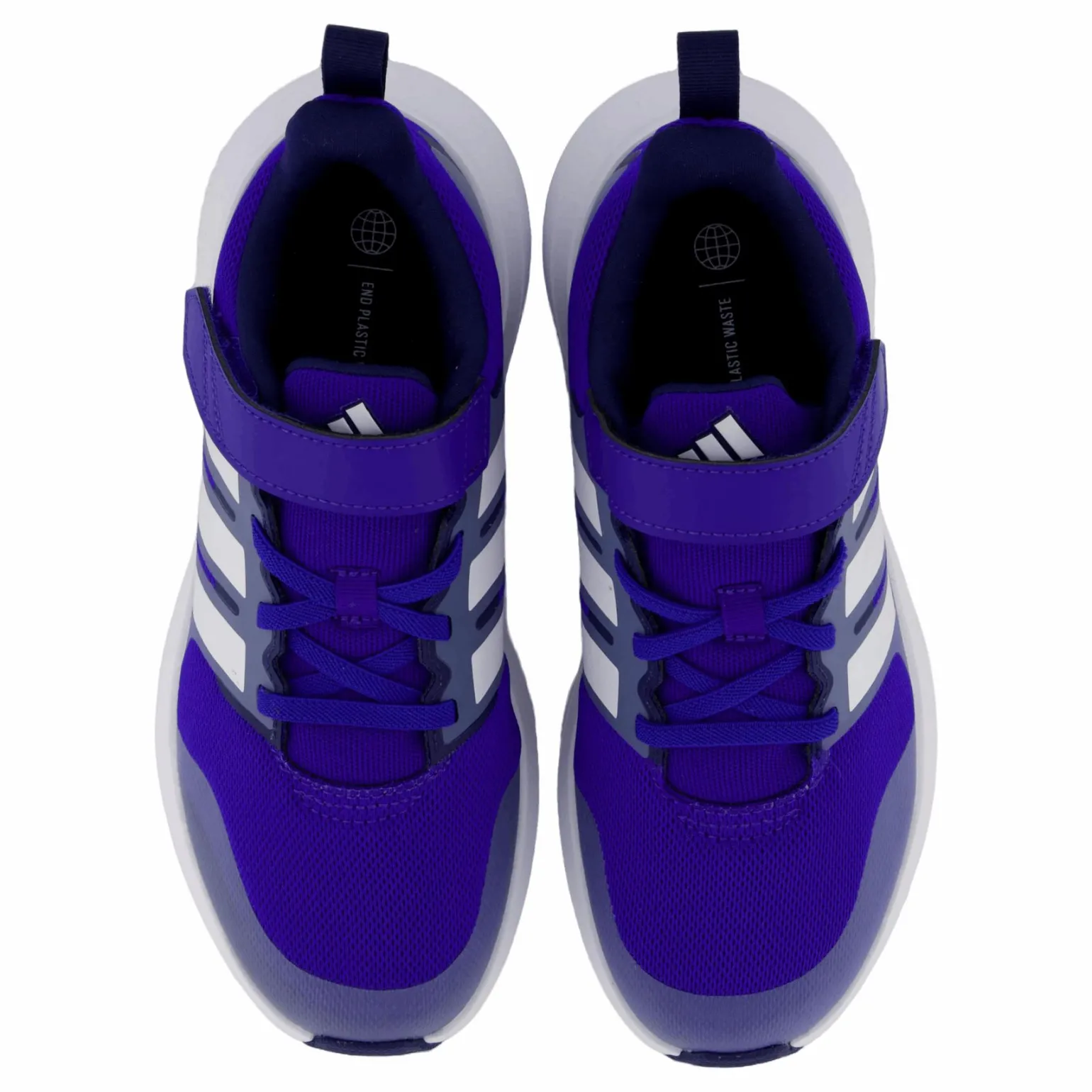 FortaRun 2.0 Cloudfoam Elastic Lace Top Strap Shoes Lucid Blue / Cloud White / Blue Fusion