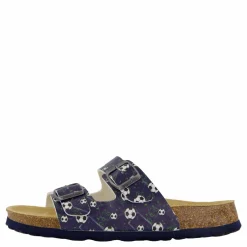 Fussbettpantoffel Blau/mehrfarbig