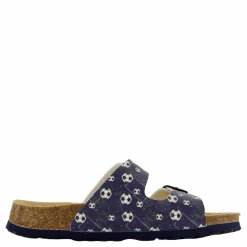 Fussbettpantoffel Blau/mehrfarbig