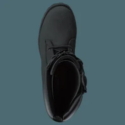 Girls Classic Tall Lace Up Wit Black