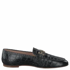 Gommini Double T Black Printed Reptile
