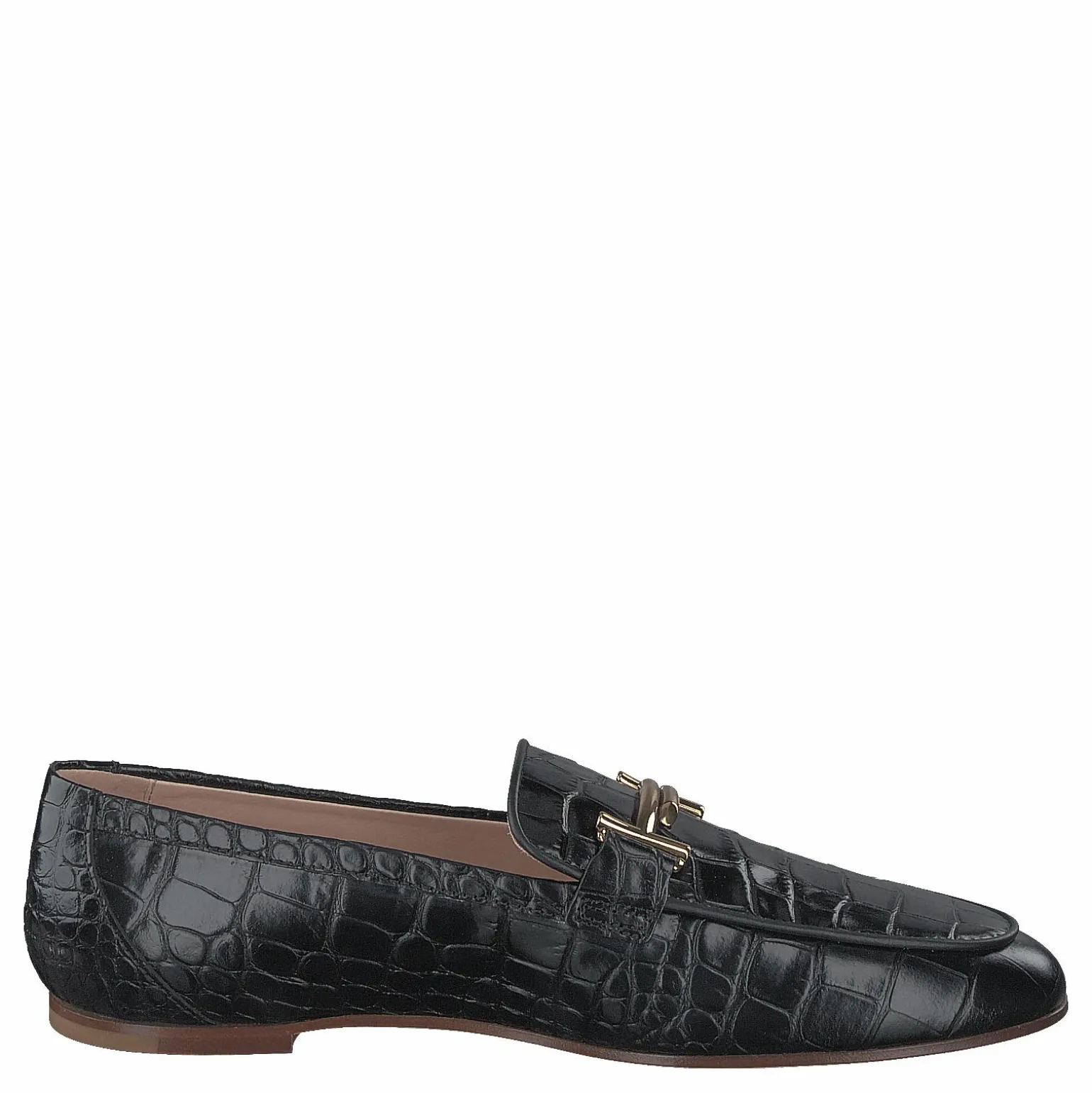 Gommini Double T Black Printed Reptile