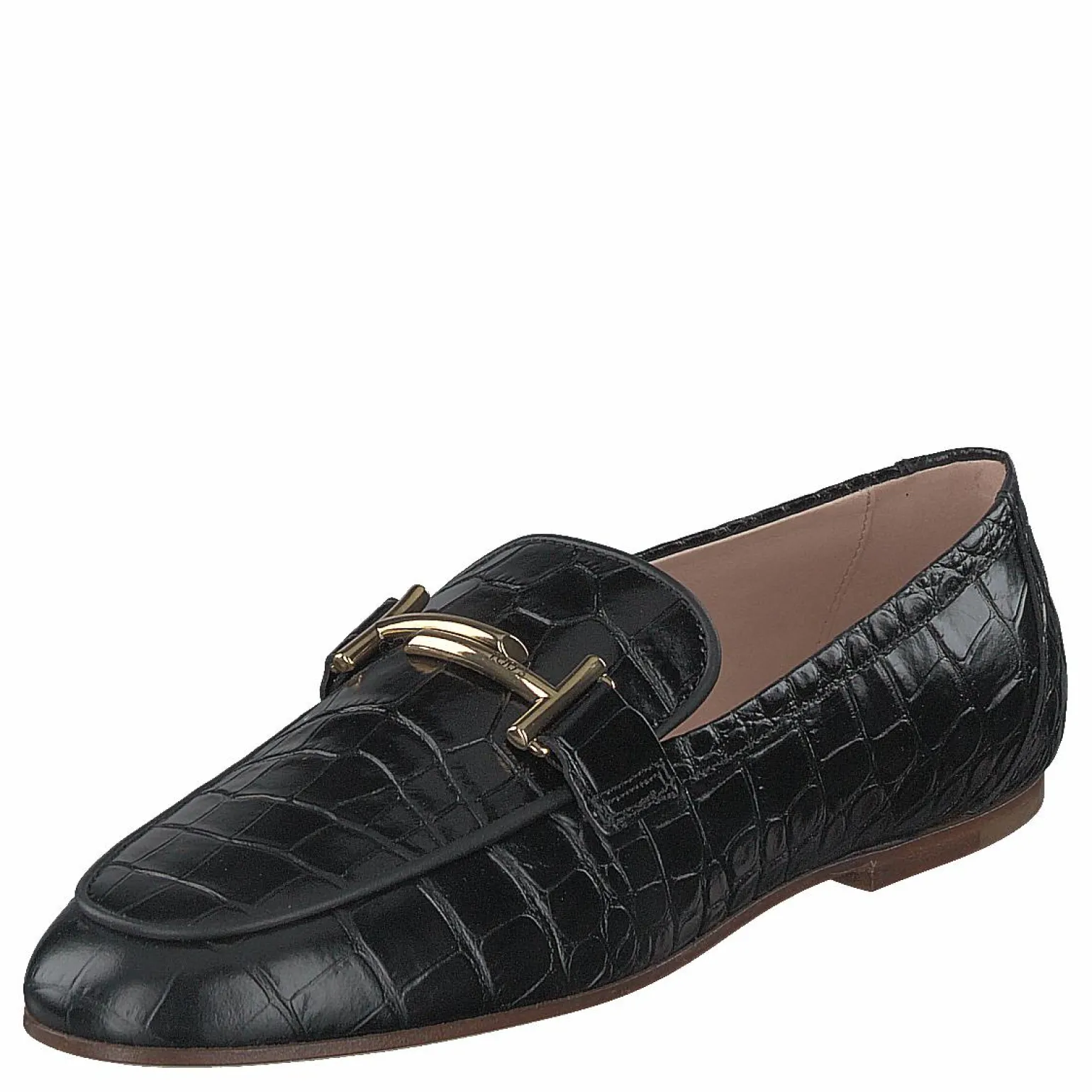 Gommini Double T Black Printed Reptile