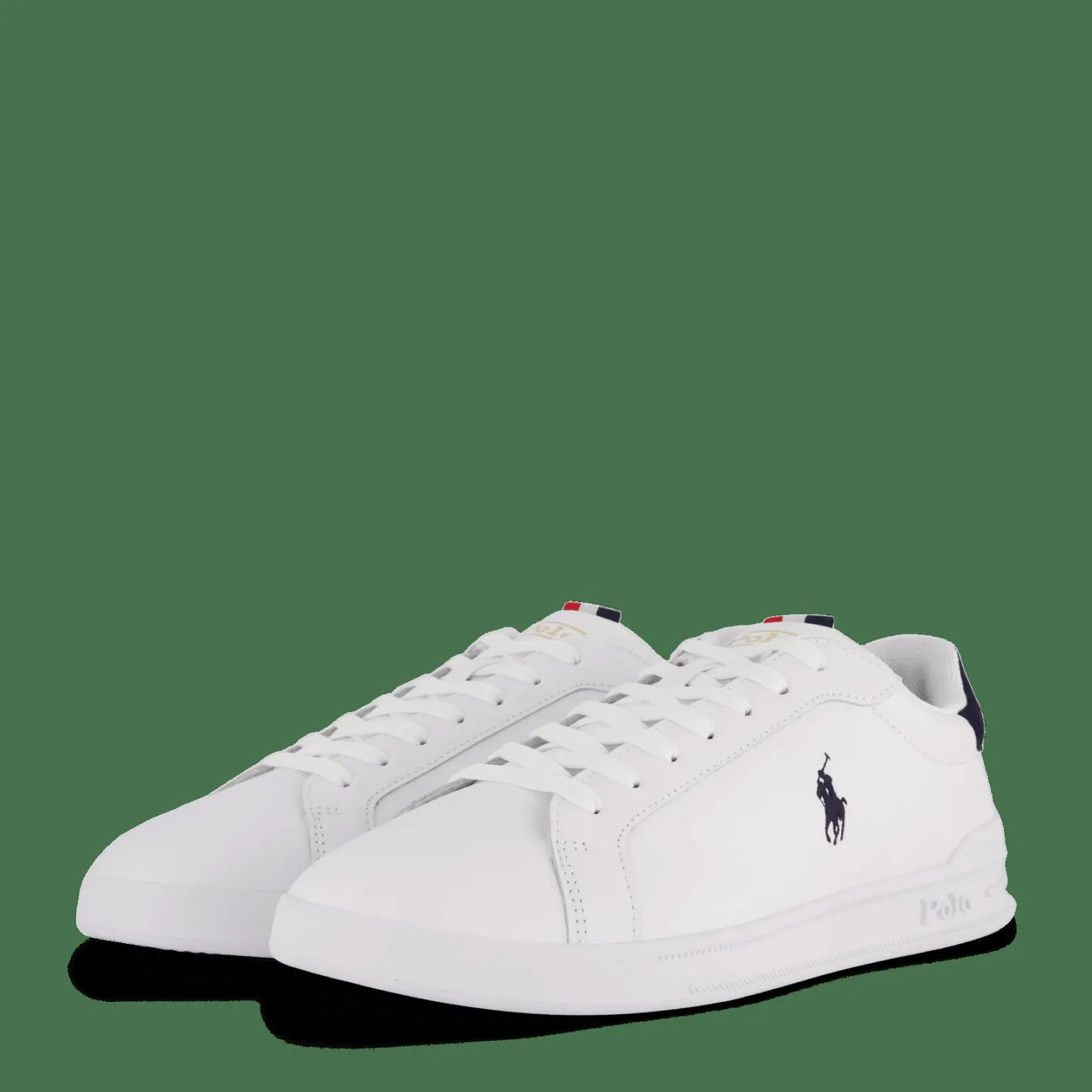 Heritage Court II Leather Sneaker White / Navy / Red
