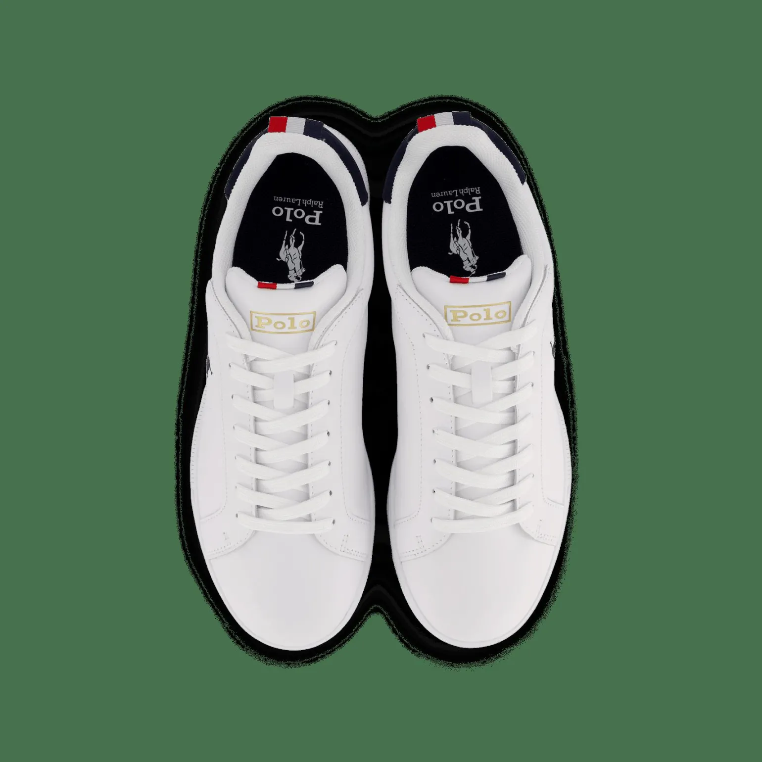 Heritage Court II Leather Sneaker White / Navy / Red