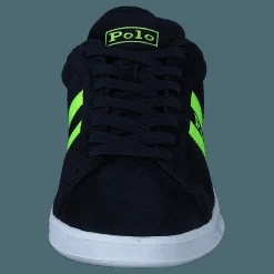 Heritage Court II Suede Sneaker Hunter Navy/Safety Yellow Polo