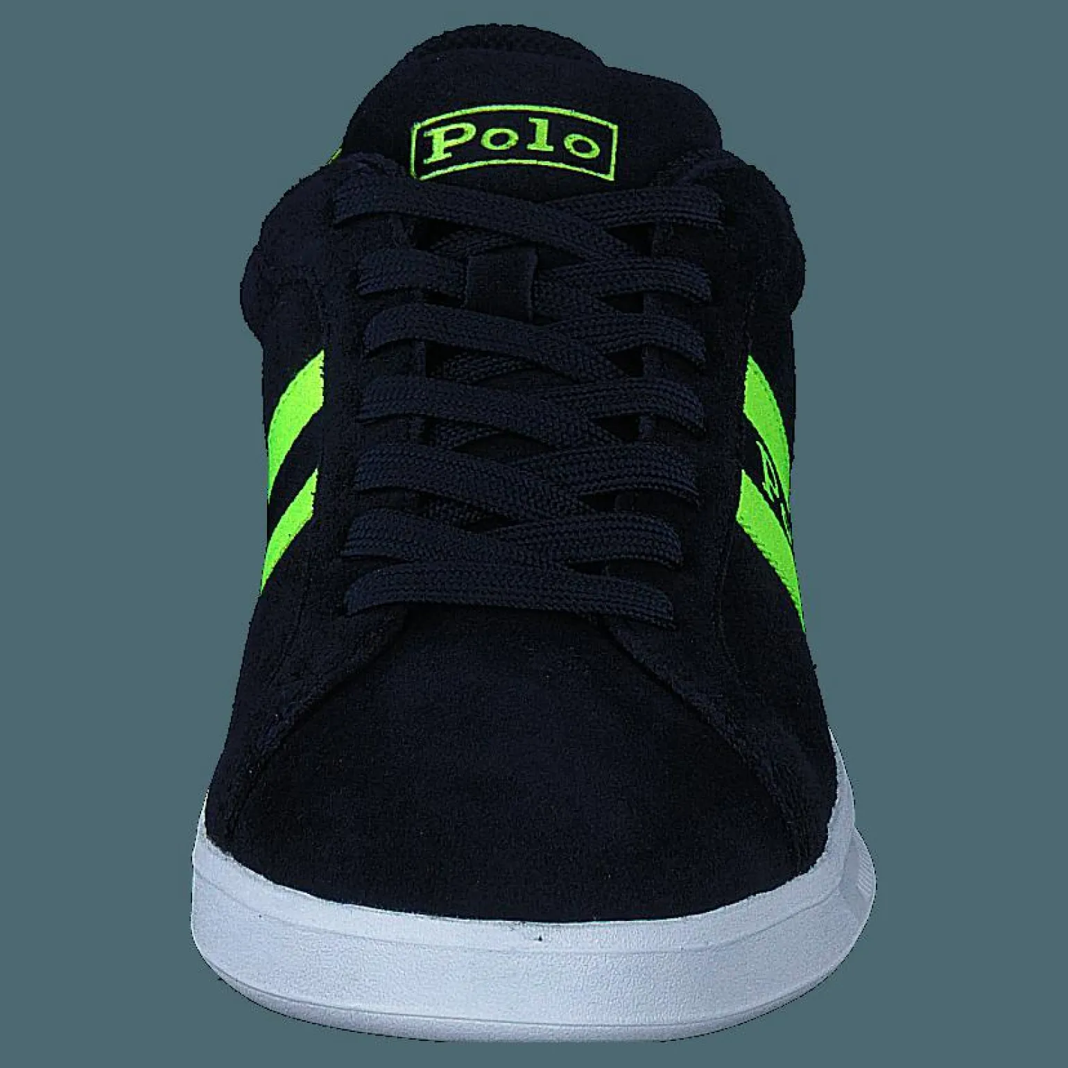 Heritage Court II Suede Sneaker Hunter Navy/Safety Yellow Polo