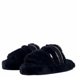 Hilfiger Fur Basics Slipper Space Blue