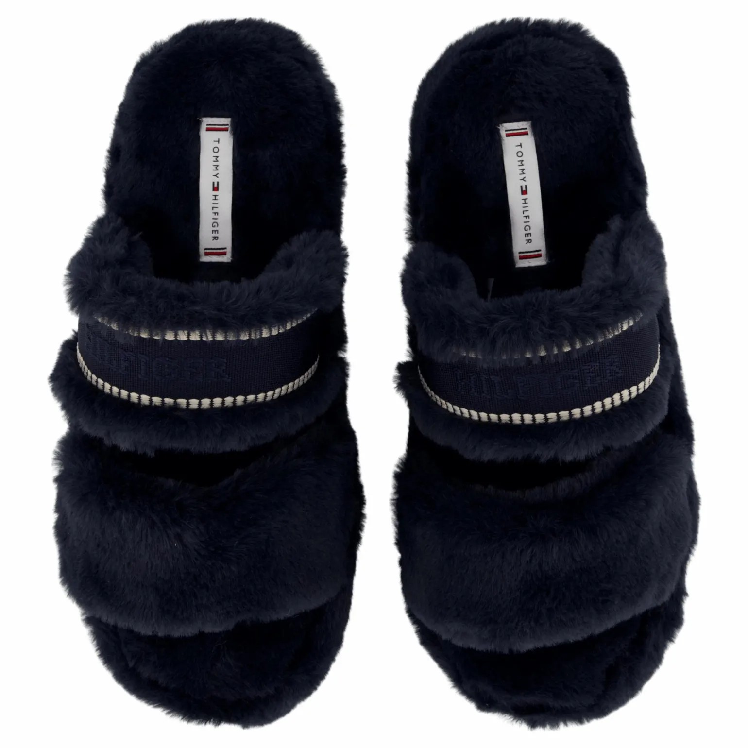 Hilfiger Fur Basics Slipper Space Blue