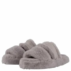 Hilfiger Fur Basics Slipper Grey Whisper