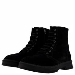 Hilfiger Suede Lace Zip Boot Black