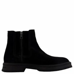 Hilfiger Suede Zip Chelsea Black