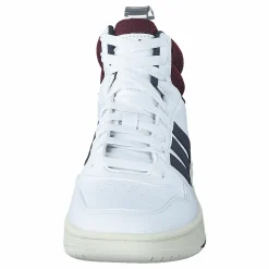 Hoops 3.0 Mid Lifestyle Basketball Classic Vintage Shoes Cloud White / Shadow Navy / Shadow Red